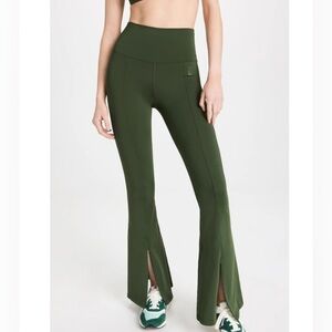 P.E Nation Full Force Leggings Flare  Pants activewear size M green chic casual